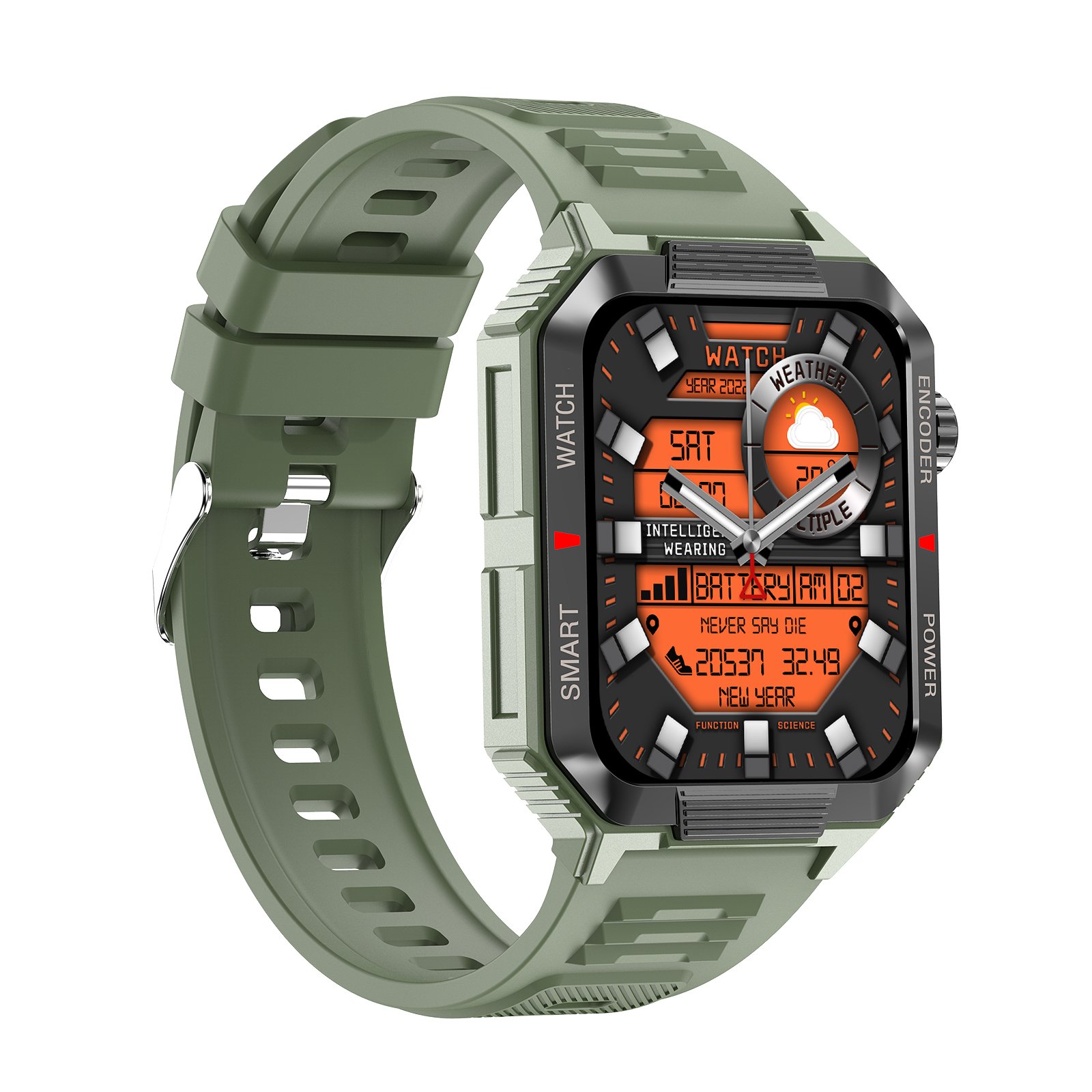 relojes inteligentes Waterproof BT Music Call Blood Oxygen Battery Health Tracker for Sports QW88 Smart watches